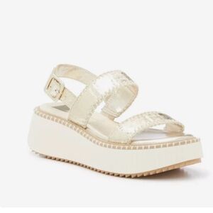Dolce Vita Gold Platform Sandals